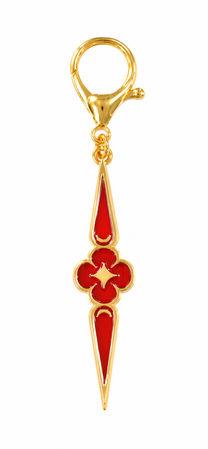 Bagmores symbol Red and Gold key chain