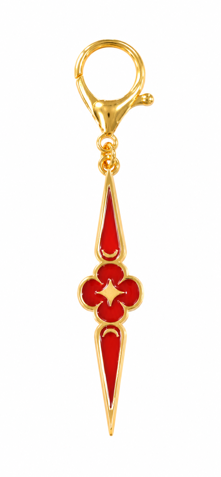 Bagmores symbol Red and Gold key chain